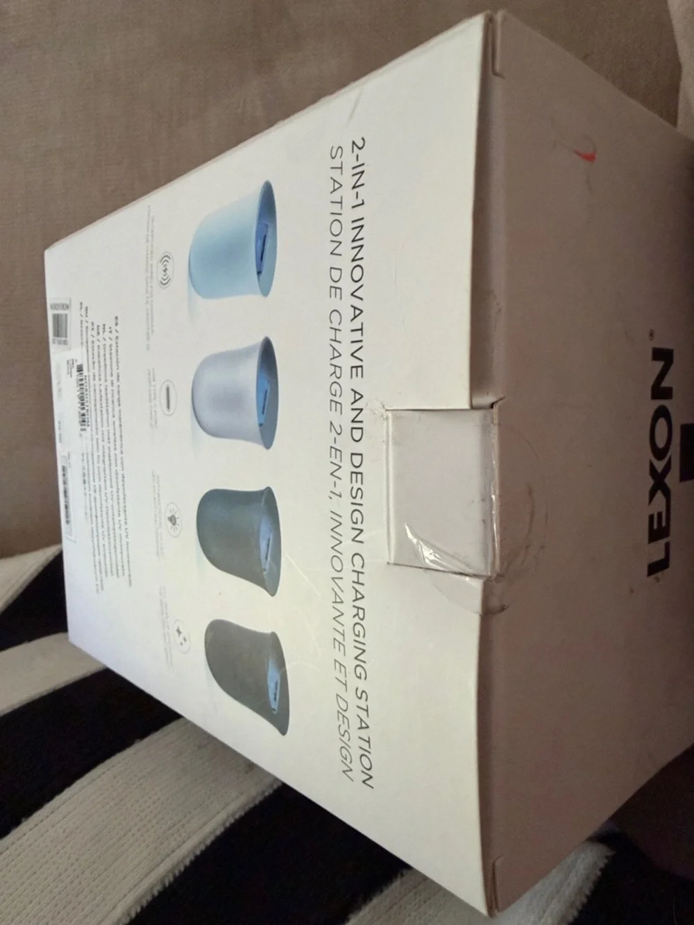 LEXON Oblio 2-in-1 Charging Station - Sky Blue